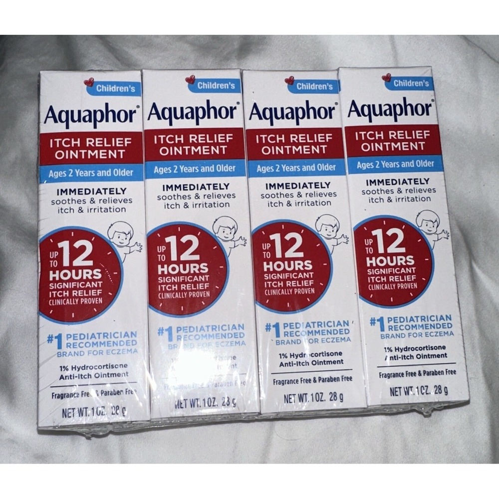 Aquaphor Children's Itch Relief Ointment Soothes & Relieves EXP 05/2026